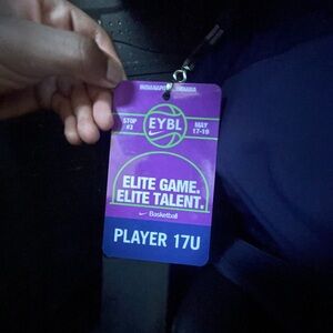 2024 Nike EYBL 17u player tag/lanyard